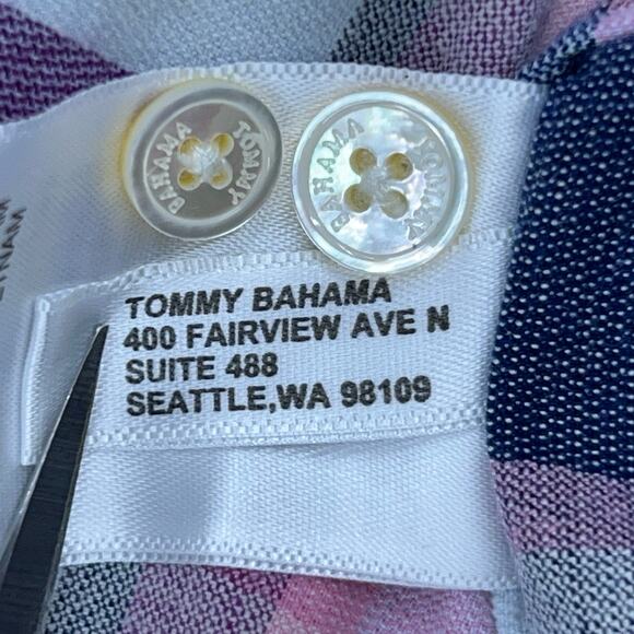 Tommy Bahama Womens Size S Shirt Button Front Top Reverse Weave Flannel Plaid - Picture 15 of 16